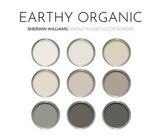 the earthy organic color scheme for sherylin williams's whole house color scheme