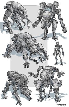 Robots Art, Mechanic Design, Robot Design Sketch, Psy Art, Cool Robots, Arte Robot, Arte Cyberpunk, Arte Sketchbook, Robot Design