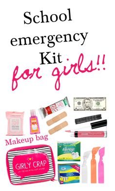 the back to school emergency kit for girls