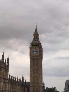 the big ben clock tower towering over the city of london