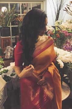 Traditional South Indian Saree Look, South Indian Sarees Traditional, Sari South Indian, South Indian Saree Look, South Indian Fashion, South Indian Saree, Saree Wearing