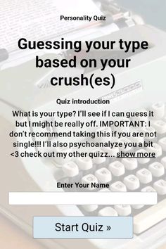 Guessing your type based on your crush(es) Quizzes To Take When Bored, Quizzes For Fun Personality Tests, Pinterest Quizzes, Silly Quizzes, Crush Quizzes, Buzzfeed Personality Quiz, Random Quizzes, Quizzes Funny, Celebrity Quizzes