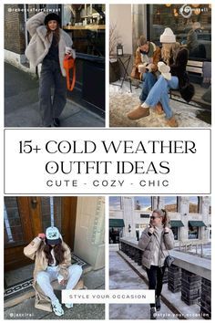 Discover cozy fall and winter outfit ideas perfect for chilly days! From layered looks to soft, warm fabrics, these outfits will keep you stylish all season. Women's Autumn Outfits, Fall Wardrobe Ideas, Affordable Winter Outfits, Fall Outfits Chic, Cute Fall Fashion, Cute Fall Outfit Ideas, Trendy Winter Outfits, Comfy Outfits Winter