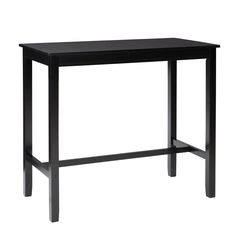 a small black table with one leg extended