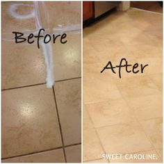 before and after photos of a tile floor cleaning service in san francisco, calif