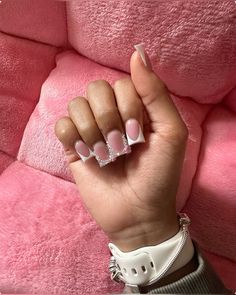 Long Acrylic Nail Designs, French Acrylic Nails, Classy Acrylic Nails, Soft Nails