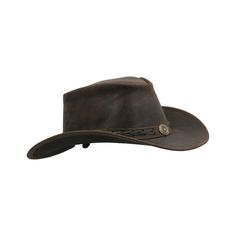 PRICES MAY VARY. 100% Full Grain Cow Hide Leather Leather strap Hatband with Laces & Conchos Steel Shapeable wire in Brim UPF 50+ Water Resistant Whenever you're headed outdoors, our classic Cowhide Antique Hat is your trusted, everyday headwear.

Our hat is crafted of naturally water resistant full grain cowhide leather, trimmed with a Leather strap band with laces and brass conchos which adds a fine finish to your leisure wardrobe.

Crafted with a wide brim to protect from the summer sun, a ch Distressed Brown Fedora For Outdoor, Rugged Brown Hat For Travel, Classic Distressed Brown Hat With Short Brim, Brown Leather Fedora Hat, Rugged Brown Travel Hat, Distressed Brown Adjustable Hat For Western-themed Events, Vintage Brown Hat Band For Travel, Vintage Brown Hat Bands For Travel, Classic Distressed Brown Hat With Curved Brim