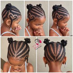 Kid Heart Braid Styles, Valentines Hairstyles For Kids Black, Heart Braids For Kids, Kids' Hairstyles, Toddler Braided Hairstyles, Toddler Braids