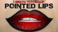 Pointed Lips, 1 Minute Makeup, Vampire Makeup Tutorial, Steampunk Makeup, Vampire Makeup Halloween, Basic Makeup Tutorial, Make Up Diy, Makeup 40