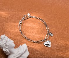 Product information: Processing Technology: manual Type: Bracelet Material: Silver Purity: 925 silver Packing list: 1* Braceletﾠ ﾠ Product Image: Silver Bracelet For Women, Loving Heart, Silver Bracelets For Women, Information Processing, Hand Type, 925 Silver Bracelet, European Women, Bracelet For Women, Sterling Silver Bracelet