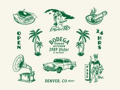 an advertisement for bodega's kitchen and bar in the 1950's