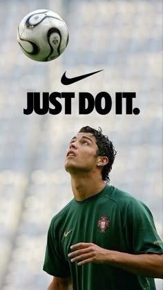 Ronaldo Just Do It, Football Players Poster, Cool Soccer Wallpapers, Cr7 Poster, Ronaldo Motivation, Cristiano Ronaldo Poster, Ronaldo Poster, Soccer Posters, Football Motivation