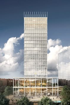 an artist's rendering of the seven seas building