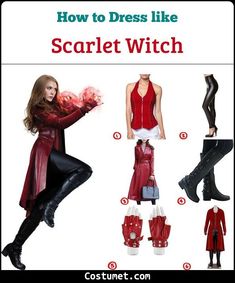 an image of how to dress like scarlet witch