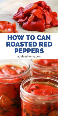 how to can roasted red peppers