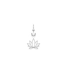 a line drawing of a lotus flower on a white background