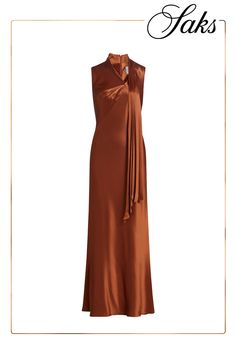 Acler's Jeffries maxi dress is crafted of luxurious satin in a bias-cut silhouette, that drapes beautifully and gracefully accentuates the figure. A pleated drape detail at the neck completes the elegant design. Asymmetric neck Sleeveless Back zipper closure 76% acetate/24% polyester Dry clean Imported SIZE  FIT About 59 from shoulder to hem Model measurements: 5'10 tall Model is wearing a US size 4 Satin Maxi, Satin Maxi Dress, Tall Model, Model Measurements, Elegant Design, Apparel Accessories, Dress Outfits, Size 4, Dry Clean