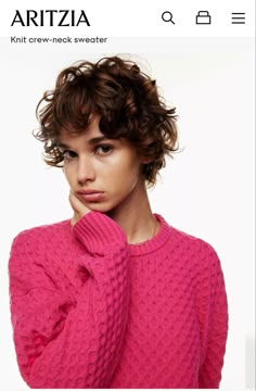 Peggy Sweater, Corte Shag, Organic Cotton Yarn, Dream Hair