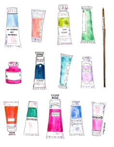 an illustration of different types of hand creams