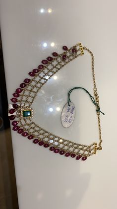 Premraj Shantilal Jain Jewellers, Beads Haram, Big Earrings Gold, Jewel Choker, Ruby Necklace Designs, Handwork Blouse, Pearl Mala, Gold Pearl Jewelry