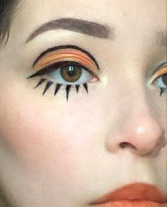 60s Makeup, Retro Makeup, Clown Makeup, Eye Makeup Art