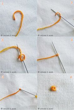 instructions to crochet an orange ribbon