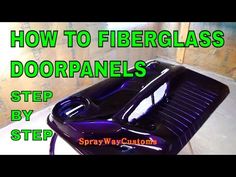 how to fiberglass doorframes step by step with spray wax and custom paint