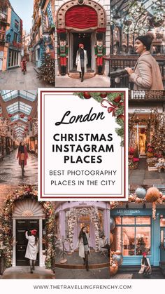 london christmas instagram with the words best photography places in the city on top and bottom