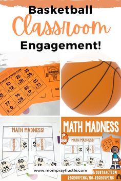 the basketball classroom engagement game is perfect for students to practice their numbers and counting skills