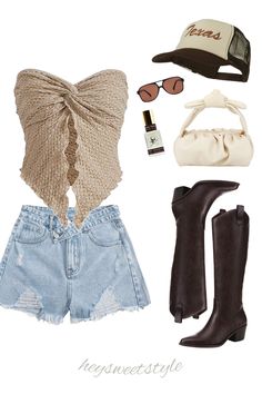 Country Outfit Festival, Chris Lane Concert Outfits, Stagecoach Outfit Midsize, May Outfits 2024, Island Concert Outfit, Outdoor Music Outfit, Overall Country Concert Outfit, Night In The Country Outfits, Summer Bar Fits