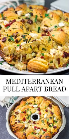 this mediterranean pull apart bread is the perfect appetizer for any special occasion