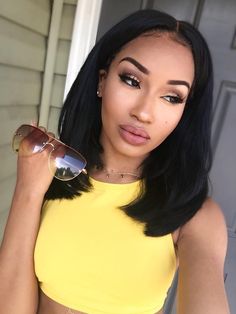 pinterest: @xpiink ♚ Wig Updo, Bob Lace Front Wigs, Hair Laid, Hair Crush, Up Girl, Remy Hair, Gorgeous Hair, Weave Hairstyles, Locs