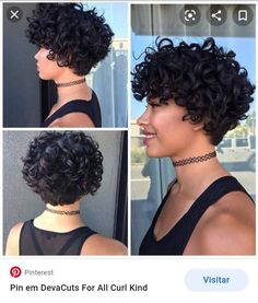 Short Hairstyle Women Curly Hair, Curly Hair Salon, Face Types, Curly Pixie Haircuts, Curly Haircuts, Short Curly Haircuts, Short Curls, Haircuts For Curly Hair