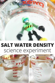 salt water density science experiment for kids to learn how to use it in the classroom