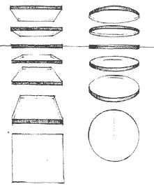 an image of different shapes and sizes of plates