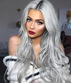 Long Grey Hair, Grey Hair Wig, Long Silver Hair, Grey Blonde, Silver Blonde Hair, Silver Hair Color, Grey Wig, Silver Grey Hair, Silver Blonde