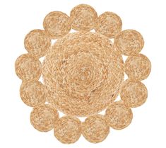 Add a touch of tropical flair to your dining table with this Karma jute floral placemat. This beautifully woven piece features a unique rounded shape and flower-like silhouette, making it perfect for pairing with both neutral and brightly colored tableware. From Karma. Floral Placemats, Dining Table Top, Tropical Style, Dinner Table, Meal Time, Spice Things Up, Table Linens, Bright Colors, Placemats