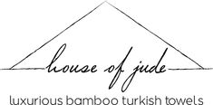 the logo for house of jade, a luxurious bamboo turkish towel shop in new york