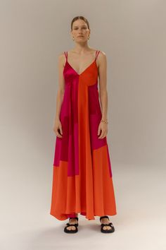 Magenta Dress, Reversible Dress, Silk Maxi, Silk Maxi Dress, Silk Crepe, Silk Chiffon, Luxury Women, Ball Dresses, Moda Operandi