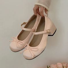 🌟 Graceful Elegance: Sweet Doll Ballerina Shoes 🩰 Step into Dainty Delight: Elevate your style with the Sweet Doll Ballerina Shoes, designed for those who appreciate the timeless charm of ballerina flats. These shoes are a must-have for adding a touch of grace and daintiness to your everyday ensemble. Ballet Shoes Heels, Ballet Flat Heels, Ballet Flats Shoes, Mary Jane Ballet Flats For Spring Party, Spring Balletcore Ballet Flats With Round Toe, Cute Flat Mary Janes For Spring, Pink Flats With Bow And Round Toe, Pink Ballet Flats With Bow And Round Toe, Pink Ballet Flats With Bow For Spring