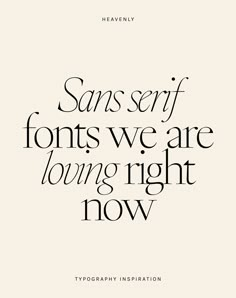 the font and typefaces for sansseif font, which is used to create ty