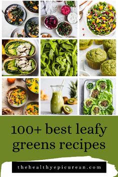 the best leafy greens recipes for green smoothies, muffins and cupcakes