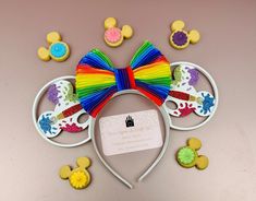 Five Colorful Festival of the Arts Inspired Mouse Ears - Fashion - Mickey Balloons, Mouse Ears Headband, Walt Disney World Vacations, Disney Bag, Ears Headband, Don't Leave