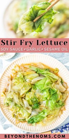 How to cook stir fry lettuce. Lettuce Side Dishes, Cooked Lettuce Recipes, Sauteed Lettuce, Butter Lettuce Recipes, Recipes With Lettuce, Stir Fry Lettuce, Salt Block Cooking, Fried Butter, Lettuce Recipes