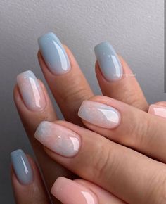 Spring Nail Inspiration Simple, Chic Nails, Short Acrylic Nails, Nail Arts, Artificial Nails, Nail Accessories, French Manicure