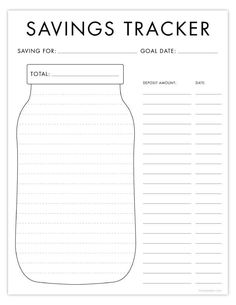 Free Printable Savings Tracker - Budgeting Printables digitalplannerlife #weeklyplanner #freeprintablekidsplanner. Printable Savings Tracker, Free Budget Printables, Money Chart, Goals Bullet Journal, Tracker Free, Budget Planner Printable, Self Care Bullet Journal, Bullet Journal Mood, Money Saving Plan