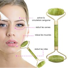 Manual Massage Tools, Face Massage Roller, Face Massager Tool, Facial Massage Roller, Natural Facial, Face Roller, Jade Roller, Head Massage, Roller Set