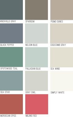 many shades of gray and white are featured in this color chart for the home depot