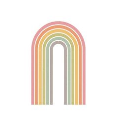 an image of a rainbow with the letter n