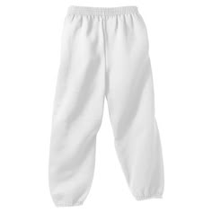 Cozy sweats in our core weight. 7.8-ounce, 50/50 cotton/poly fleece. Air jet yarn for a soft, pill-resistant finish. Elastic waistband. No drawcord. Elastic bottom cuffs. Custom Port & Company Youth Core Fleece Sweatpants in White Size Small | Cotton/Poly Fleece | Apparel | Pants Look Hip Hop, Cozy Sweatpants, Cute Sweatpants, White Sweatpants, Girl Sweatpants, Boy Sweatpants, Sweatpants Outfit, Tie Dye Outfits, Fleece Sweatpants